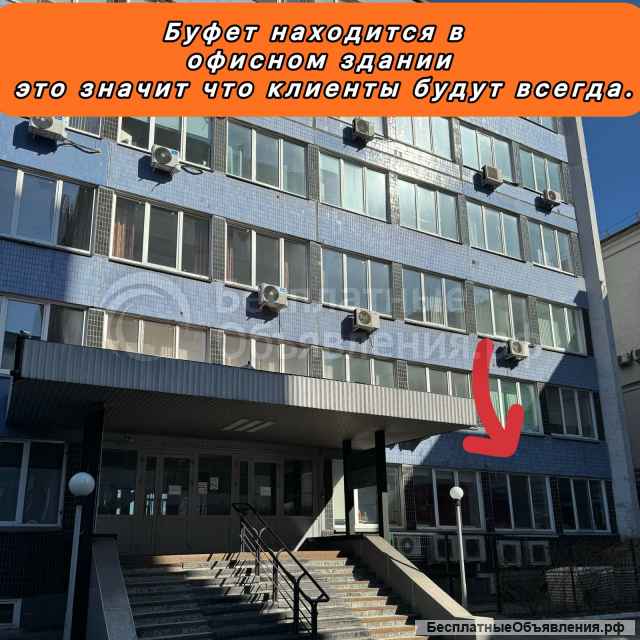 Готовый бизнес Кофейня (буфет) 56 м2 в офисном центре города