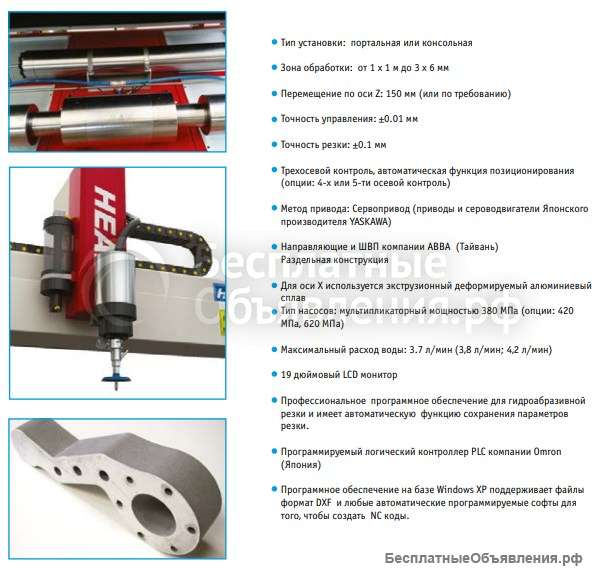 Установка гидроабразивной резки