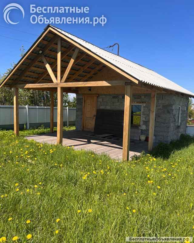 Стеноблочная дача 20 м2, 6 сот, ст Заря