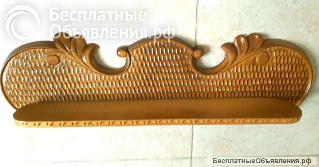Полка из цельного массива дерева, ручная работа