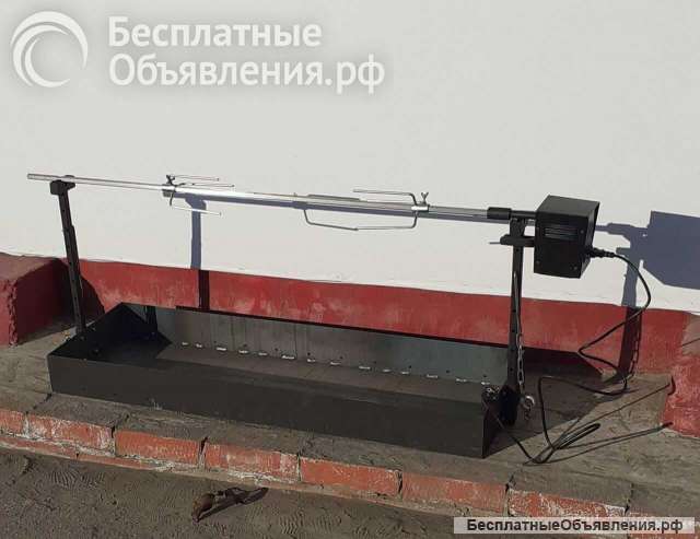 Комплект вертел 130 см тип М (стойки для мангала и двигатель 25 кг)
