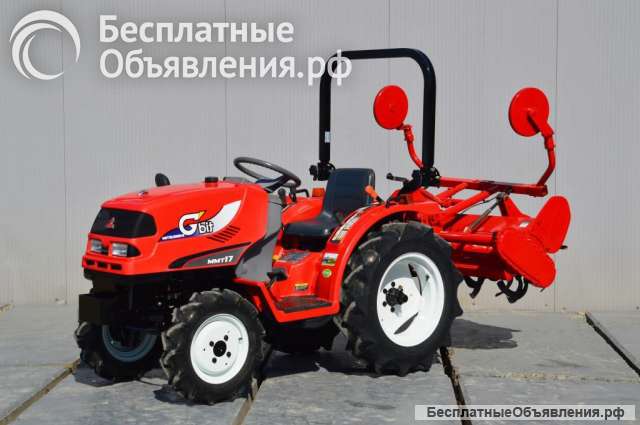 Японский минитрактор Mitsubishi MMT 17 D с ПСМ