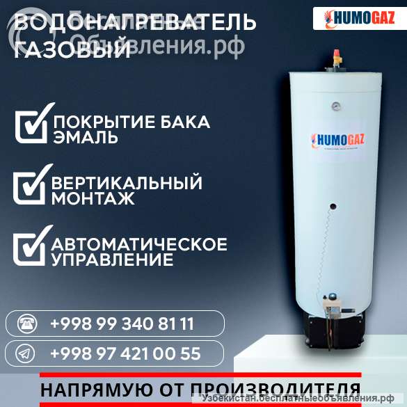 Газовый водонагреватель (бойлер)