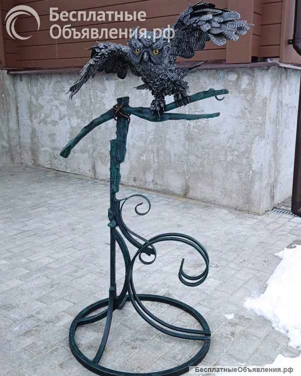 Кованая Сова на Ветке