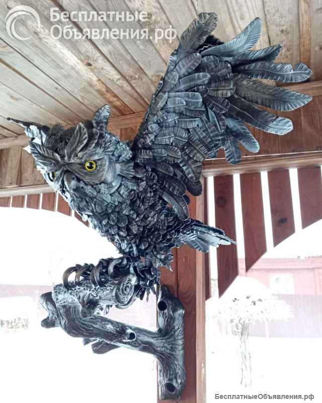 Кованая Сова на Ветке