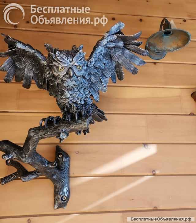 Кованая Сова на Ветке