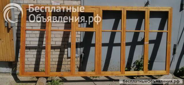 Оконную раму с коробкой без остекления