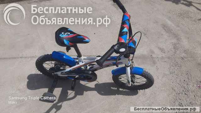 Велосипед детский (от 4-x до 6-ти лет), колеса 35 см (14 дюймов), без передач