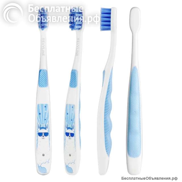 Зубная щетка LamaKids (голубая) от Revyline