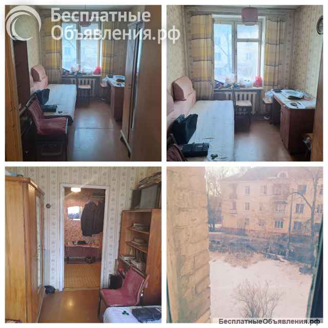 3-комн кварт 54 м2 3 этаж/5 кирпич