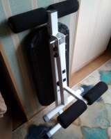 Тренажёр скамья 2 в 1 универсальный для пресса и мышц спины