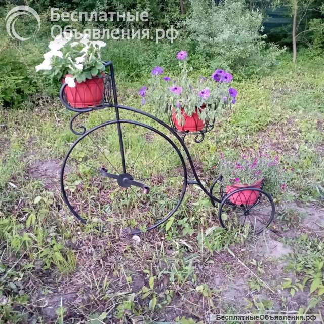 Цветочница ретро велосипед