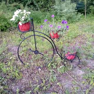 Цветочница ретро велосипед