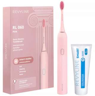 Звуковая щетка RL060 Pink плюс паста Smart (75 мл) от Revyline