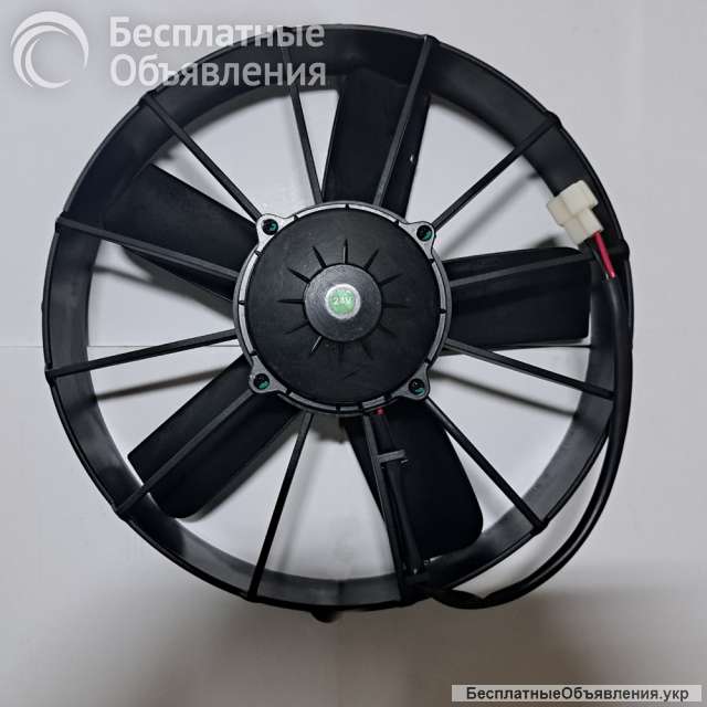 Продаж. Вентилятор на автобус 12" 24V, 180Wt тягнучий (PULL) пряма лопасть