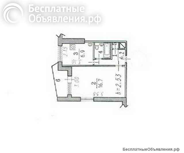 1-комнатная квартира у Дворца молодёжи
