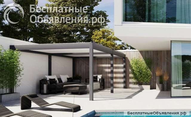 Биоклиматическая алюминиевая пергола: современно, качественно, доступно