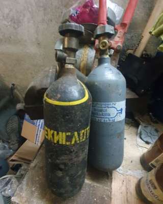 Газовый баллон 3.5 литра углекислота/ закись азота/2.8 литра кислород