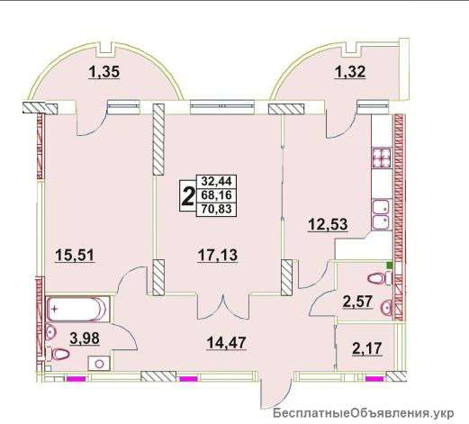 2-х комн. квартиру Малиновского