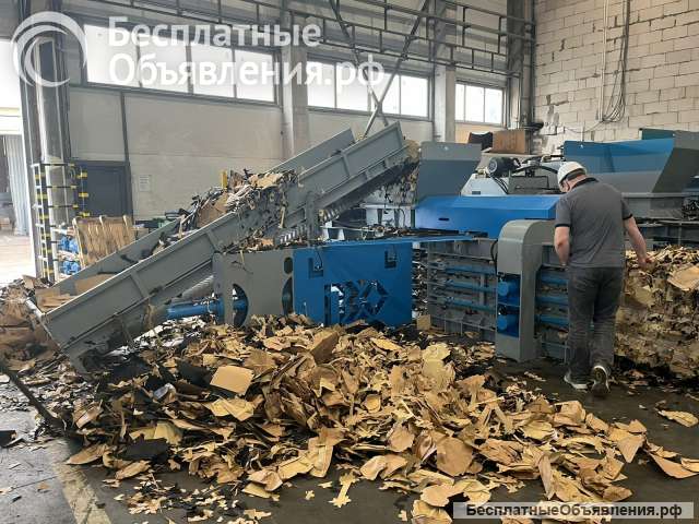 Горизонтальный пресс А60 для макулатры, мусора, тбо