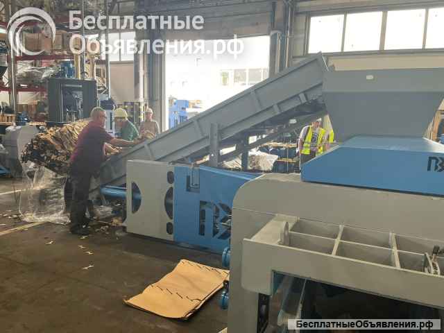 Горизонтальный пресс А60 для макулатры, мусора, тбо