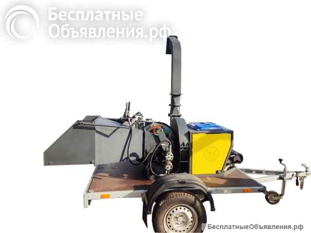 Прицепной измельчитель веток