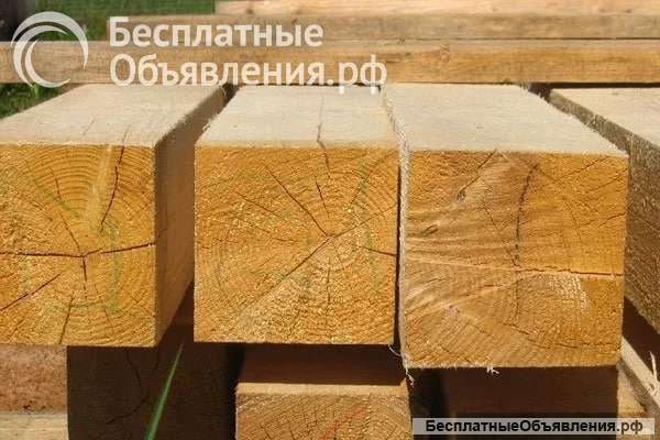 Брус обрезной сосна/ель 100х100х6000