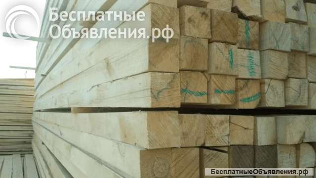 Брус обрезной осина 100х100х6000 мм