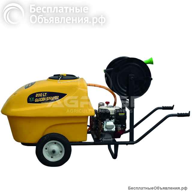 Бензиновый опрыскиватель на колесах 200л - FJB GROUP LLC