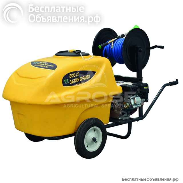 Бензиновый опрыскиватель на колесах 200л - FJB GROUP LLC