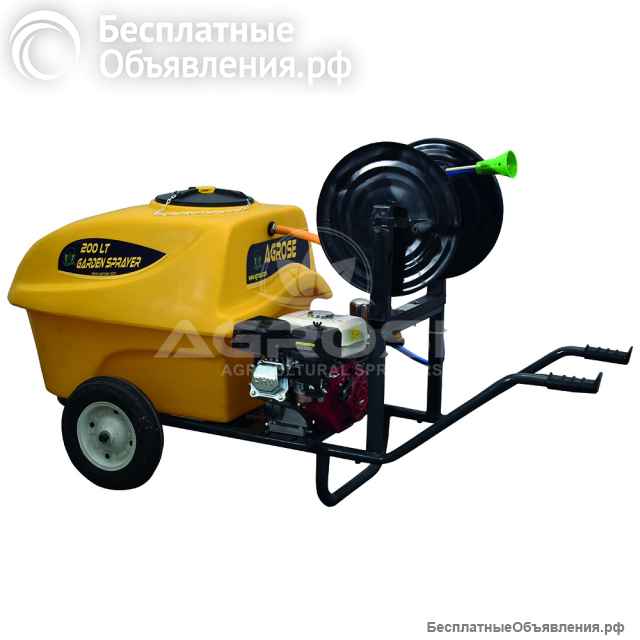 Бензиновый опрыскиватель на колесах 200л - FJB GROUP LLC