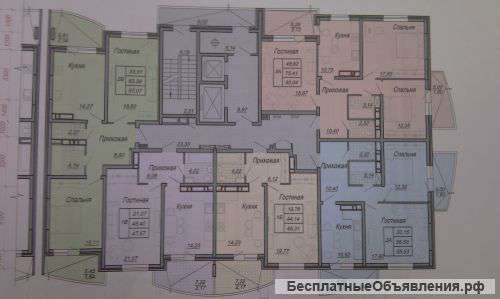 1к.кв. Центр (ФМР) на ул. Морской, новый дом.