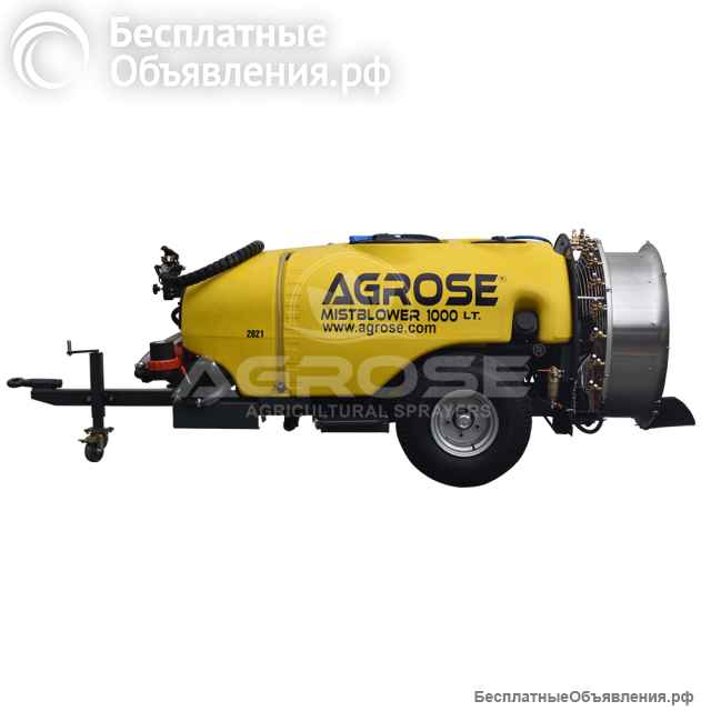 Прицепной садовый опрыскиватель с вентилятором 90см-1000л- FJB GROUP LLC