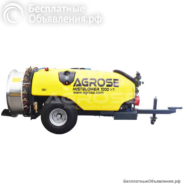 Прицепной садовый опрыскиватель с вентилятором 90см-1000л- FJB GROUP LLC