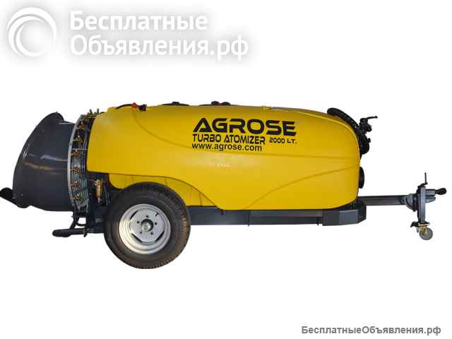 Прицепнои садовыи опрыскиватель с двоиным вентилятором 90см-2000л- FJB GROUP LLC