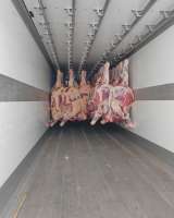 Мясо говядина на кости в четвертинах бык, корова, охлажденная. Свинина(4 компартмент)