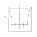 Унитаз дачный с сиденьем в комплекте