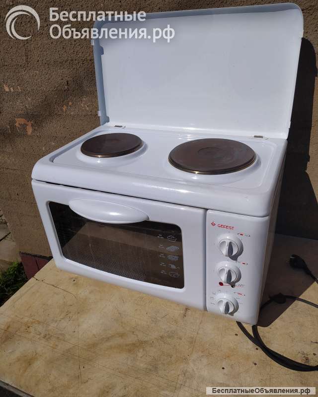 Электрическая плита-духовка настольная двухкомфорочная Gefest