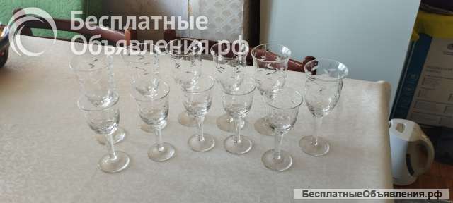 Хрустальные фужеры ссср