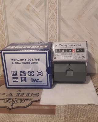Прибор элекроучёта меркурий 201.7(8)