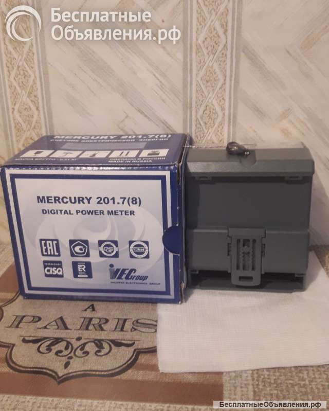 Прибор элекроучёта меркурий 201.7(8)