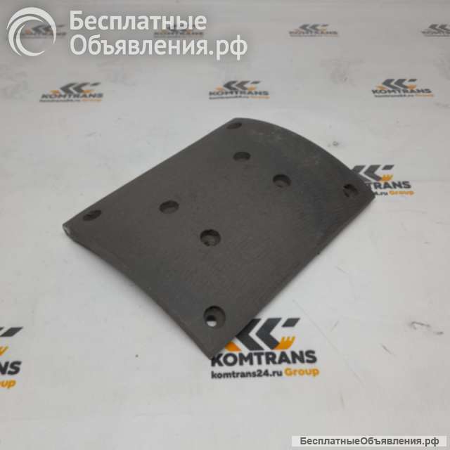 Накладка тормозная задняя (8+10 отверстий красная.) SHACMAN F300