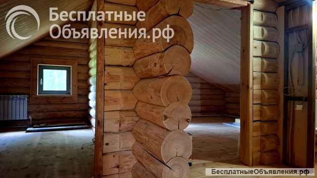 Большой дом с баней полухуторного типа рядом с лесным озером