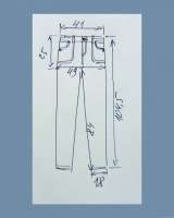 Брюки-джинсы женские BENETTON. Размер 42.