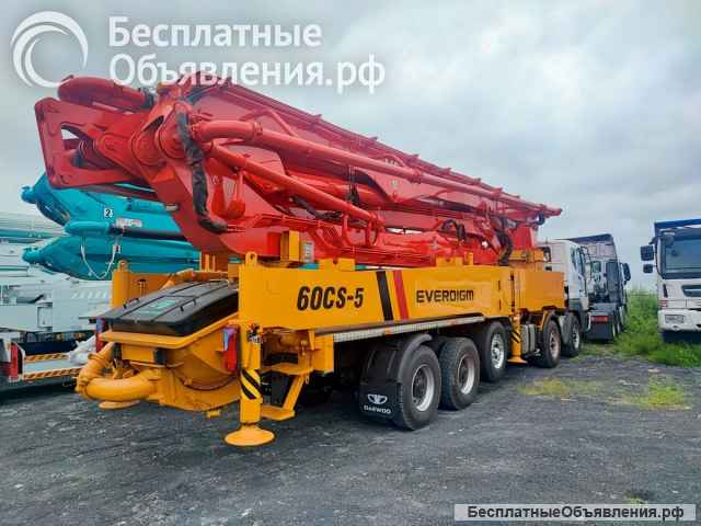 Автобетононасос Everdigm 60 (Б/У 2013г наработка в Ю.Корее) на новом шасси DAEWOO NOVUS CR7D8 2023г
