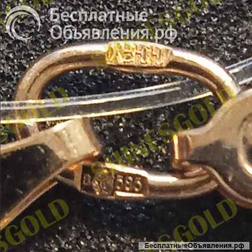 Золотая цепочка плетение-двойной ромб