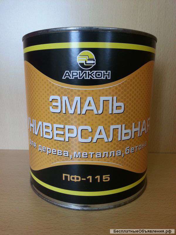 Эмаль пф-115 (универсальная) черная, 2.7кг