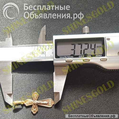 Крестик золотой-2.30 грамм православный 585 проба