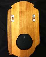 Резное панно в баню, сауну с термометром и гигрометром (два в одном) - "ПОПАРИМСЯ"