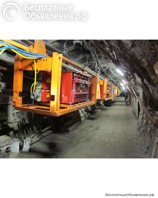 Комплект оборудования для подвески и перемещения груза по монорельсовому пути для шахт